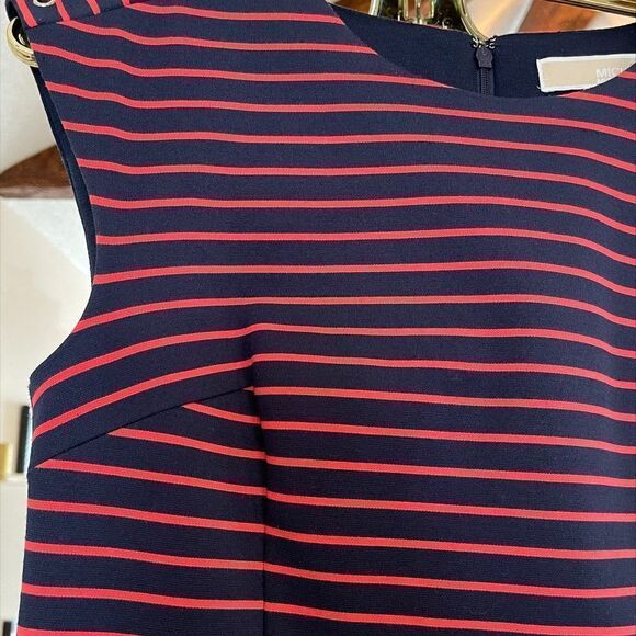 Michael Kors sleeveless knit dress, EUC, Sz M, body con fit, shoulder detail - Picture 6 of 16